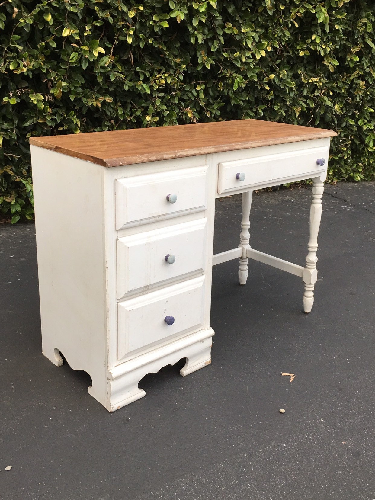 Vintage Bassett Desk, Vintage Project Desk, Farmhouse Desk, Shabby Chic
