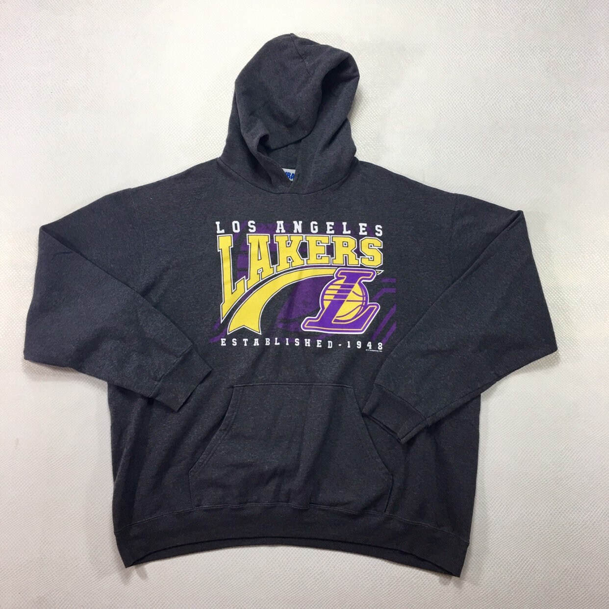 Rare Vintage NBA Los Angeles LA Lakers Gray Hoodie 2XL, Vintage Lakers ...