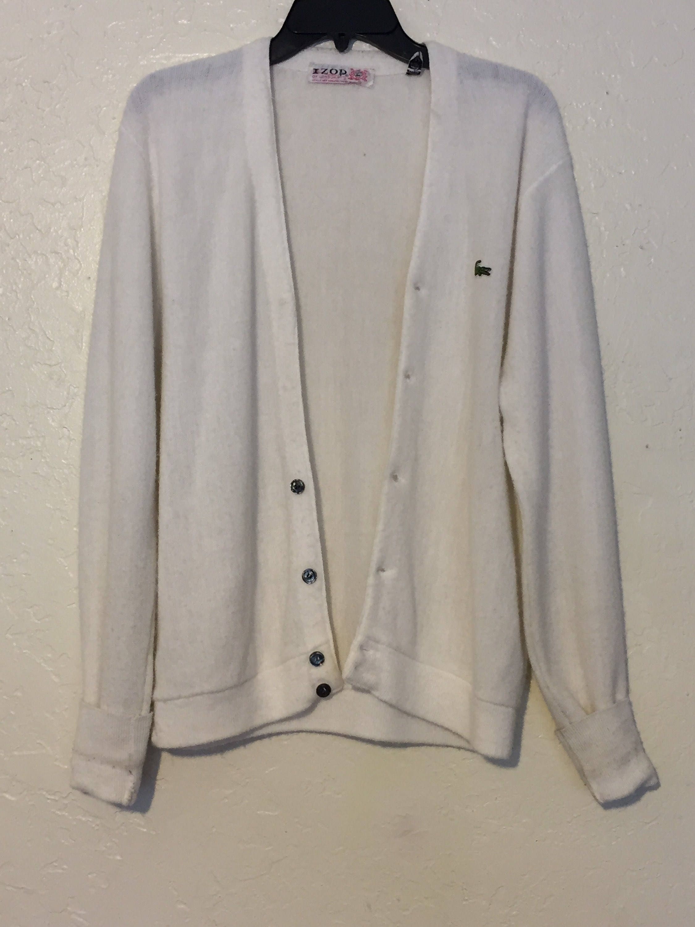Vintage golf hotsell cardigan lacoste