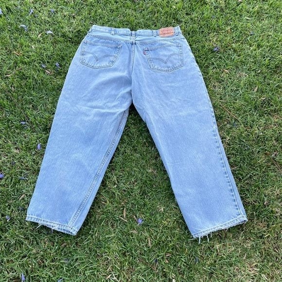 Vintage Levis 560 Comfort Fit Wide Leg Baggy Loose Fitting Denim Jeans 40x30