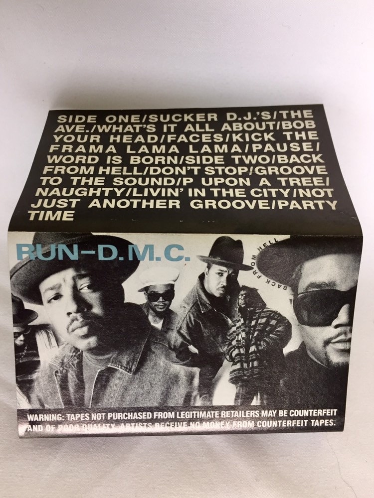 Run D.M.C Back From Hell, Vintage Cassette Tape, Hip Hop Cassette