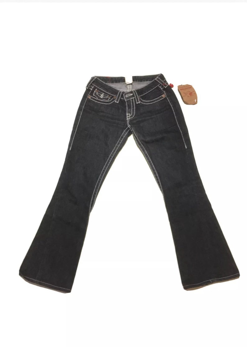 NWT Y2K Vintage True Religion Jeans Joey Big T Twisted Flare | Etsy