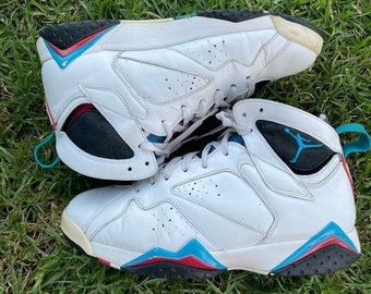 Jordan 7 Retro 304775-105 White/Orion Blue-Black-Infrared 9