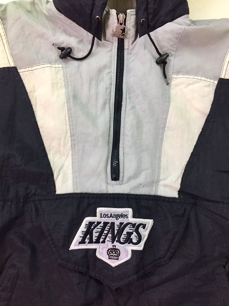 Vintage 90s Starter Sacramento Kings Parka Pullover Jacket. Kings