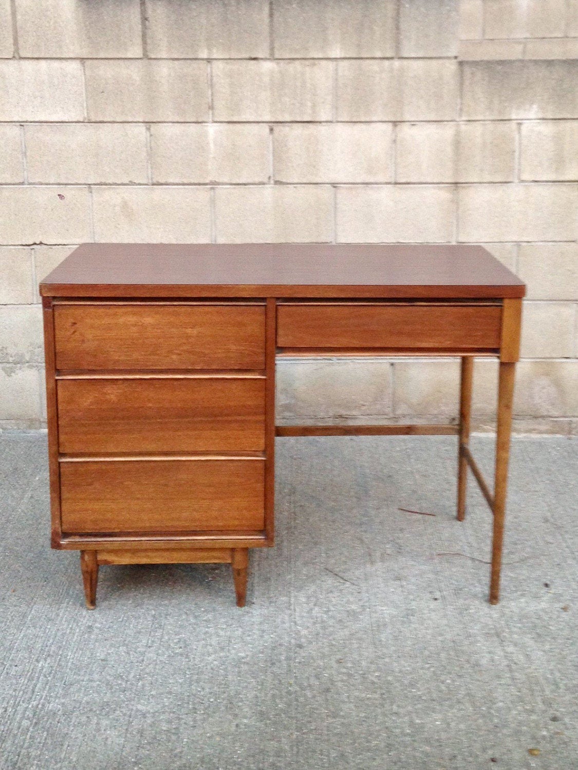 Broyhill Premier Mid Century Danish Modern Desk Mid Century