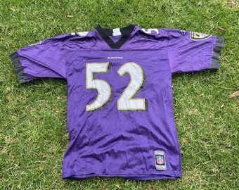 Y2K Vintage Reebok Ray Lewis Baltimore Ravens Football Jersey NFL AFC North Medium