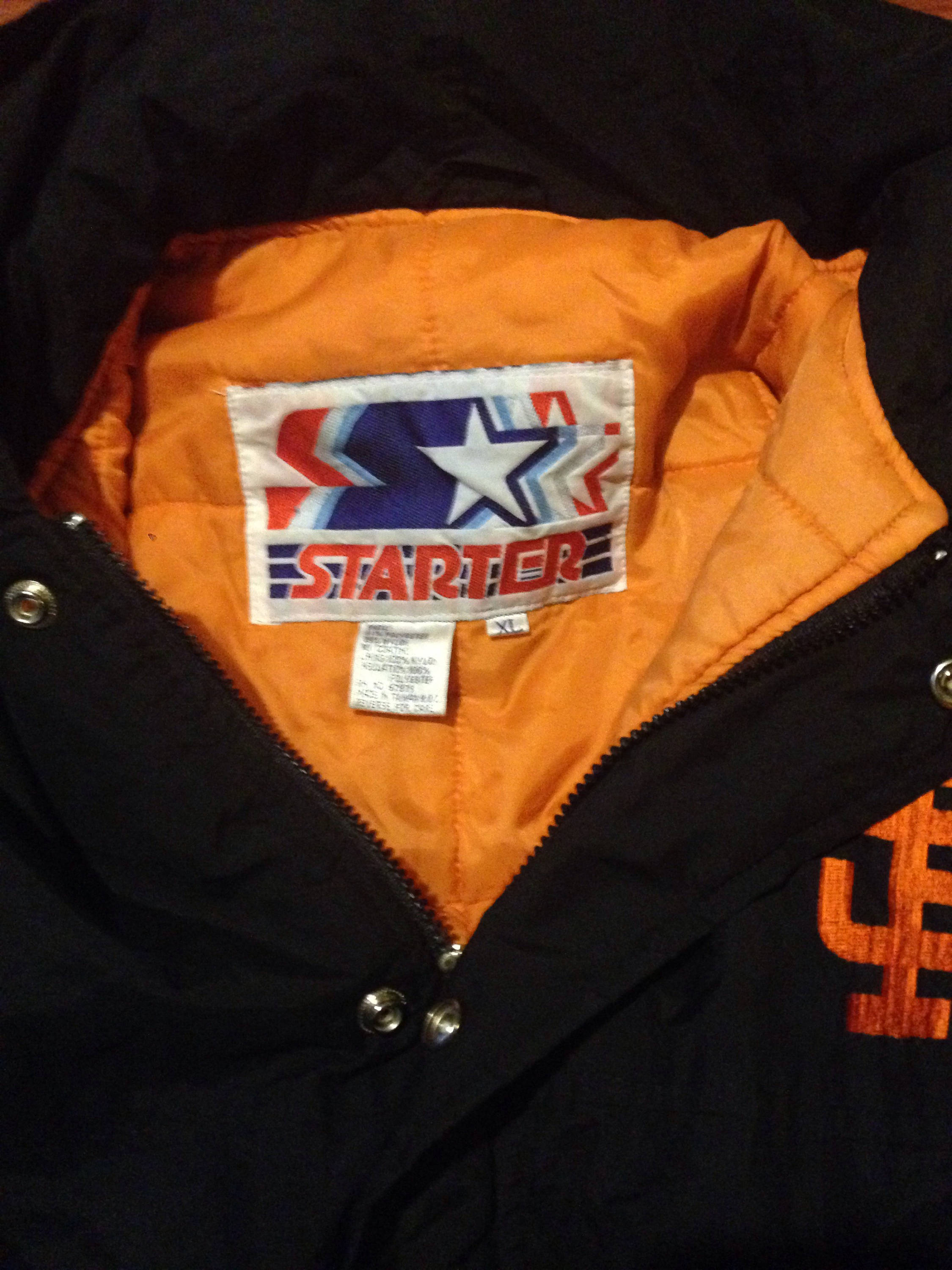 90s Vintage San Francisco Giants Puffy Hooded Starter Jacket
