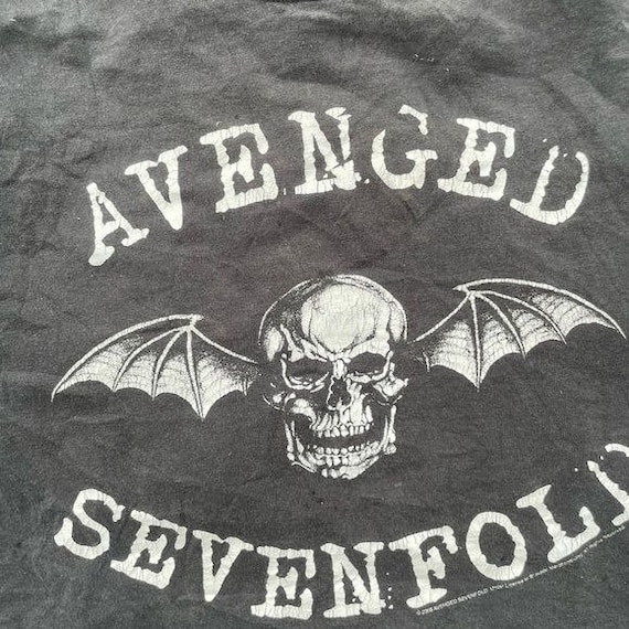 Vintage 2004 Tagged Avenge Sevenfold Band Tee Dou… - image 2