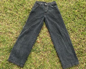 Grail 90s Y2k Vintage FUBU Wide Leg Baggy Denim Jeans Grunge Streetwear Skate 28