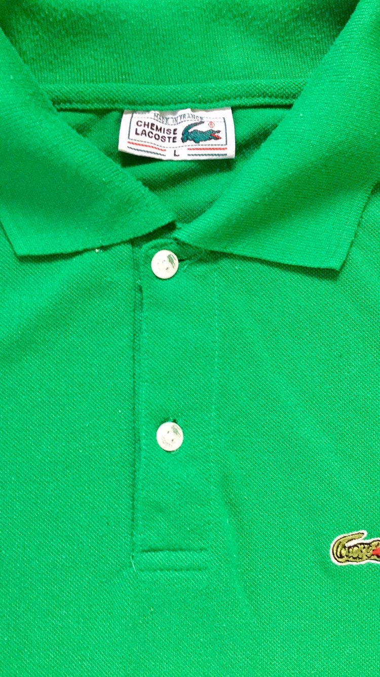Vintage Chemise Lacoste Polo Shirt Large, Green Lacoste Polo, Vintage ...