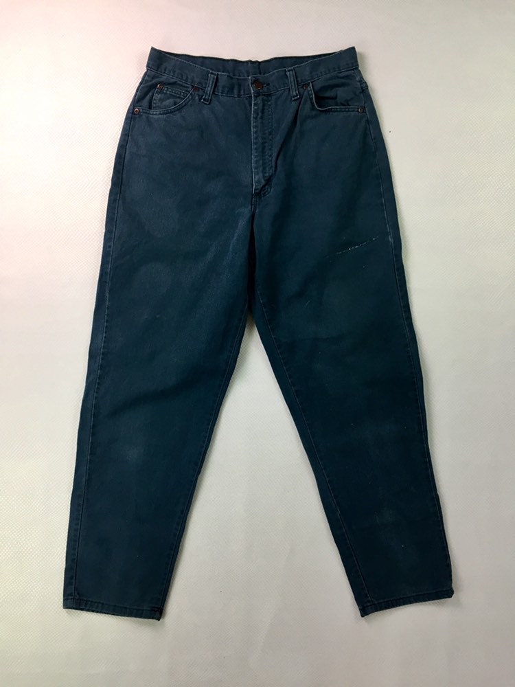 90s Vintage Forest Green High Waisted Jeans Tapered Leg 13/14, 90s Mom ...