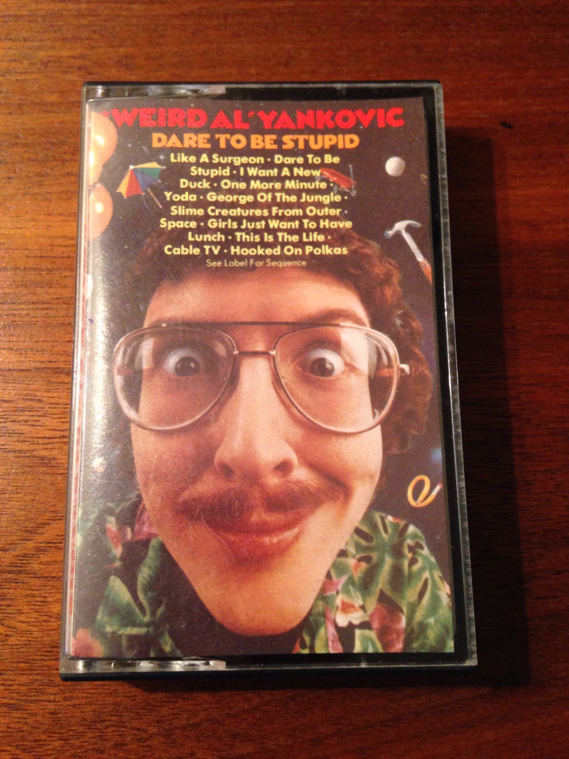 Weird Al Yankovic Dare To Be Stupid Vintage Audio Cassette Tape Comedy Cassette Tape 80s Music Cassette Tape Weird Al Music