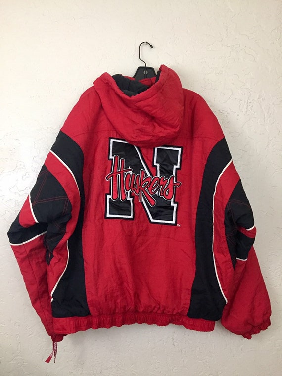 90s Vintage Nebraska Huskers Puffy Hooded Starter