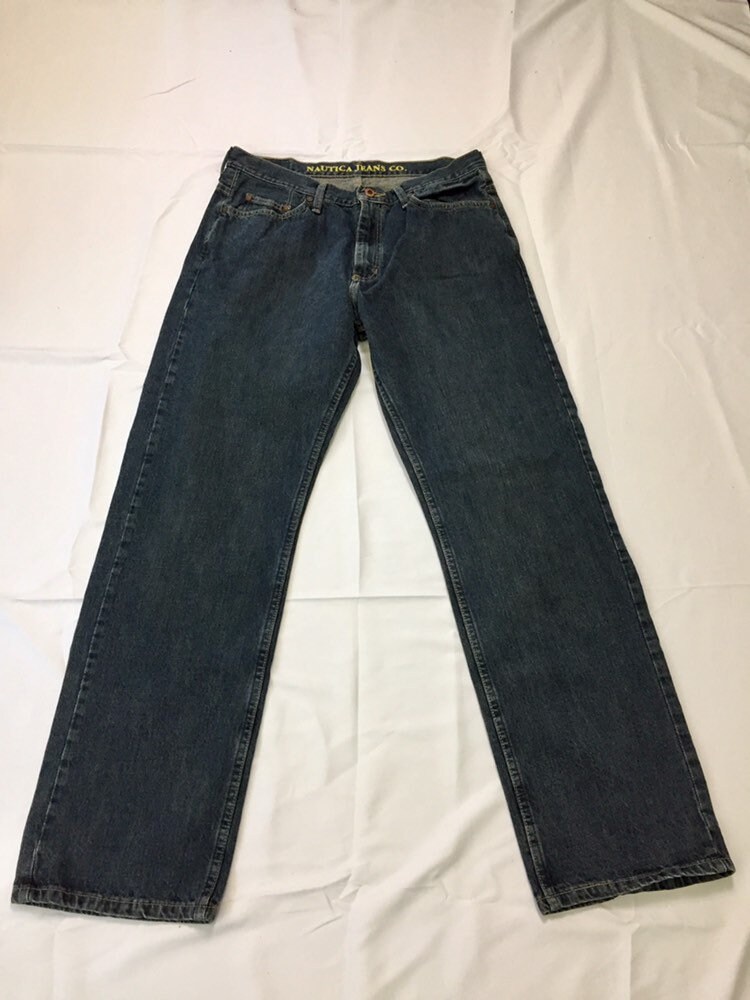 90s Vintage Nautica Baggy Fit Medium Wash Denim Jeans 32 x 32 ...