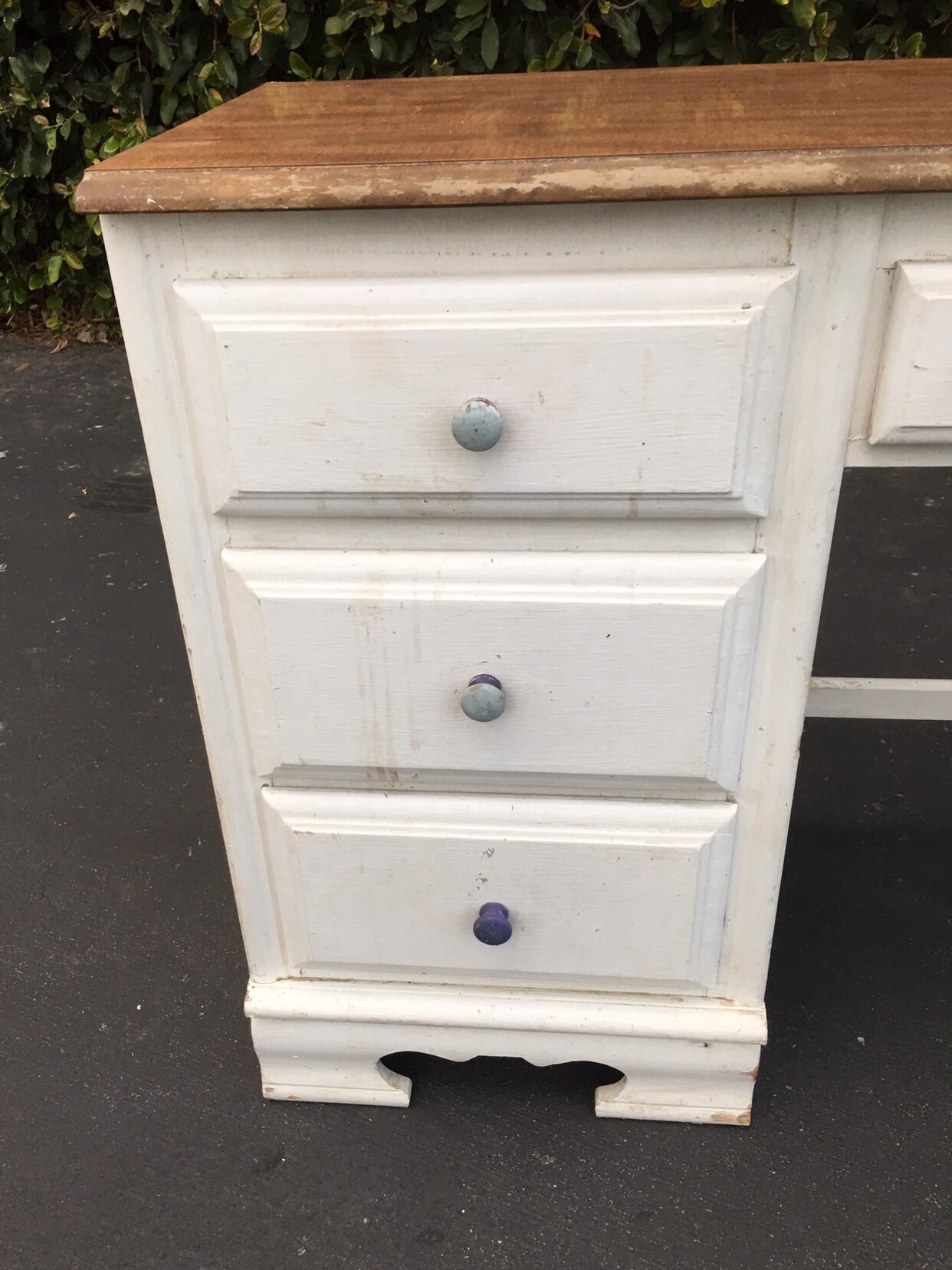 Vintage Bassett Desk, Vintage Project Desk, Farmhouse Desk, Shabby Chic