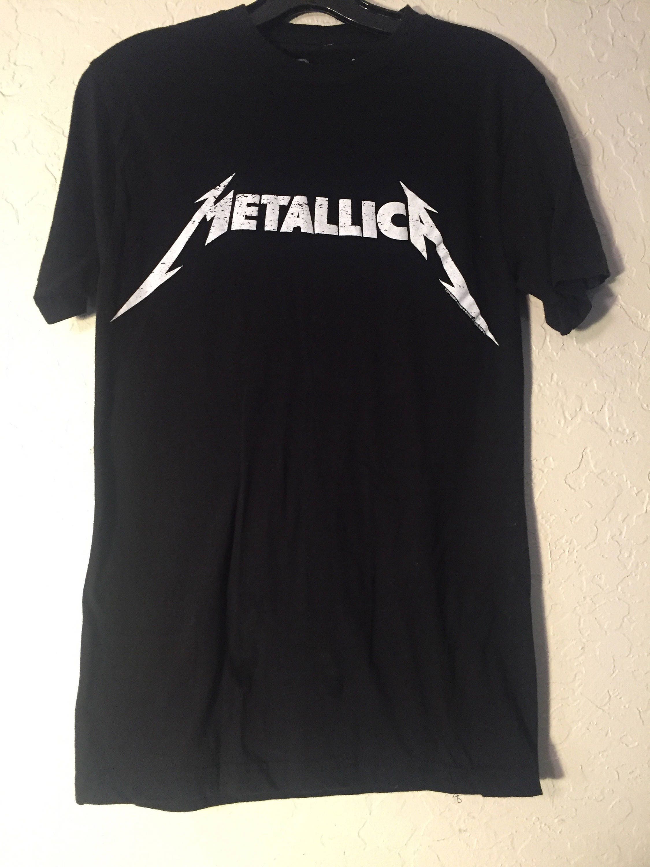 Black Metallica Band Tee Shirt, Tour Shirt, Metallica T Shirt, Band t