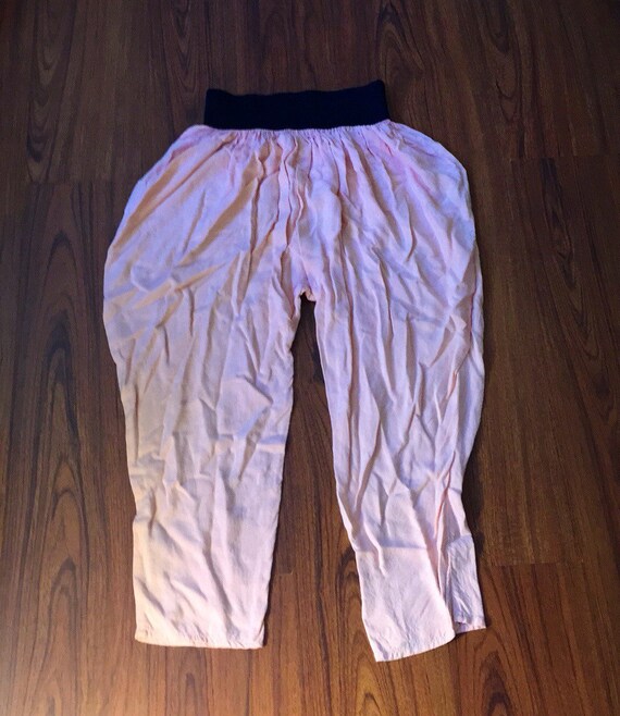 light pink high waisted pants