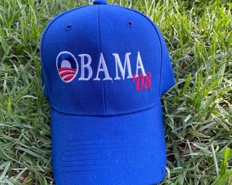 Vintage 2008 Barack Obama Presidential Campaign Promotional Hat Biden Democrats