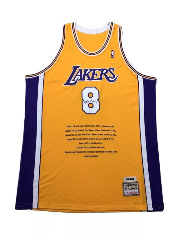 lakers kobe jersey mitchell and ness