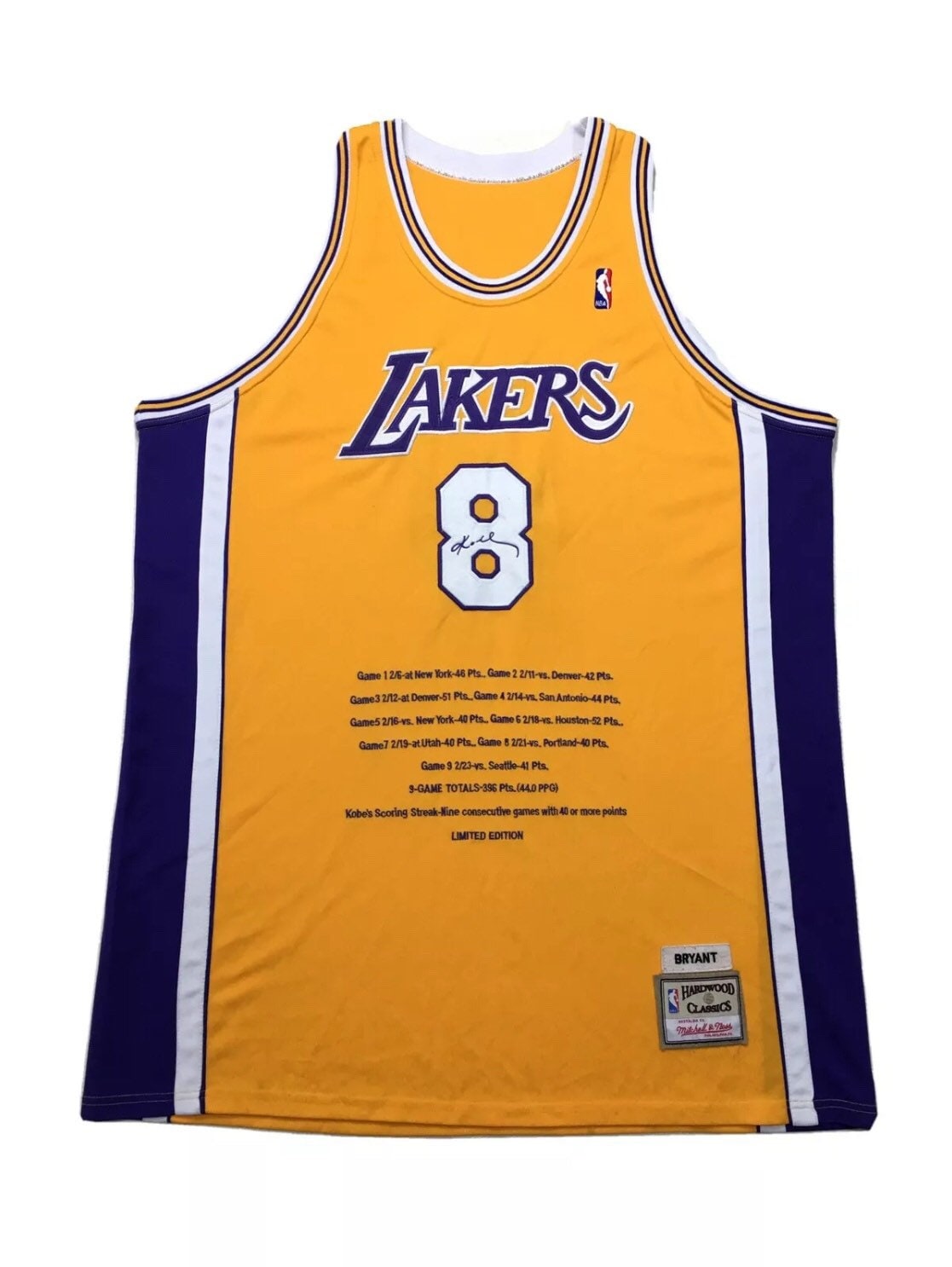 mitchell and ness kobe jersey 8