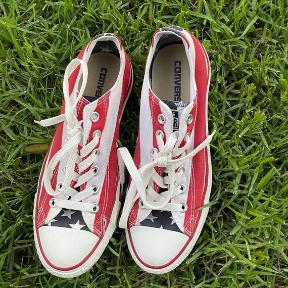 patriotic converse shoes