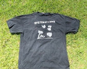 Y2K Vintage System of a Down Band Rock Tee Shirt XL