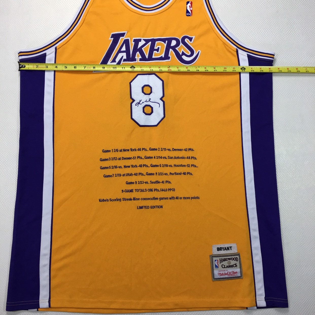 kobe bryant jersey limited edition