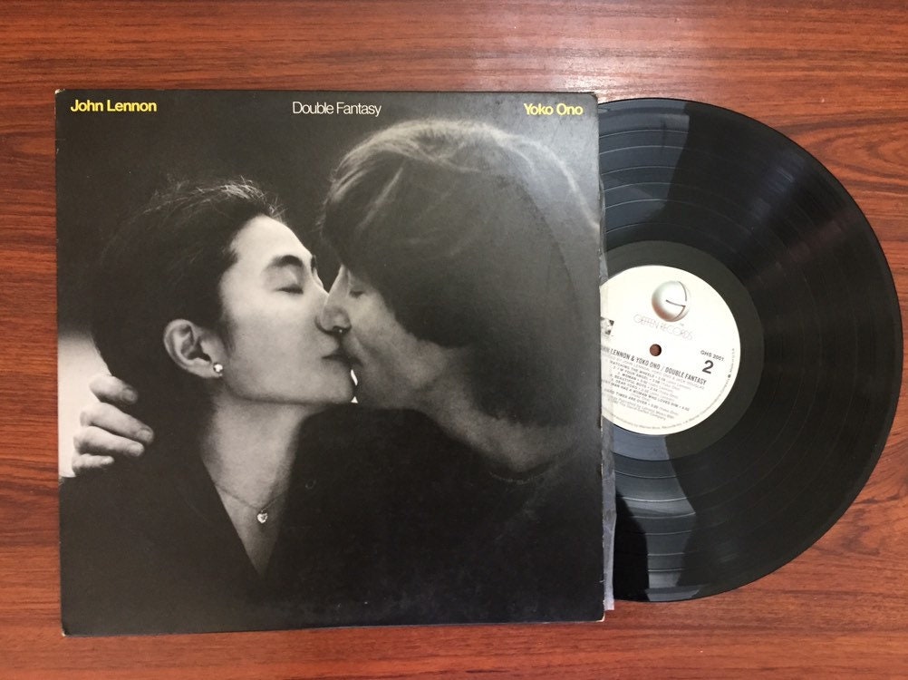John Lennon & Yoko Ono Double Fantasy Vintage 12 Vinyl Record Album LP 33 RPM, Pop Rock Vinyl
