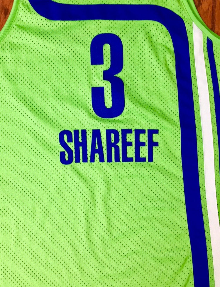 Nike Mens Atlanta Hawks Shareef Abdur-Rahim #3 Basketball Jersey Yellow  Size XL