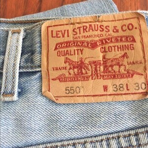 Y2K Vintage Levi&#39;s Jeans 550 Baggy Jeans Baggy Pant Relaxed Fit Jeans Size 38x30
