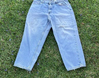 Vintage Levis 560 Comfort Fit Wide Leg Baggy Loose Fitting Denim Jeans 40x30