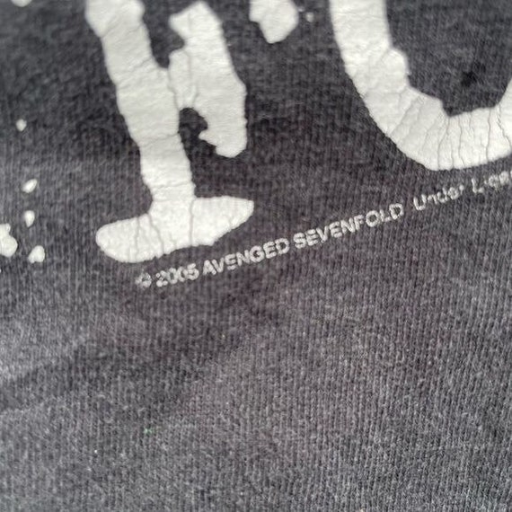 Vintage 2004 Tagged Avenge Sevenfold Band Tee Dou… - image 3