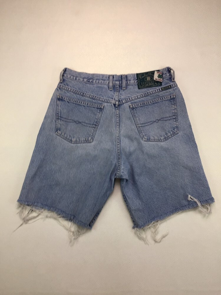 90s Vintage Lucky Brand Premium Denim Baggy Fit Cut Off Jean Shorts 34 ...