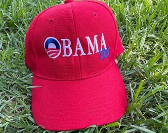 Vintage 2008 Barack Obama Presidential Campaign Promotional Hat Biden Democrats