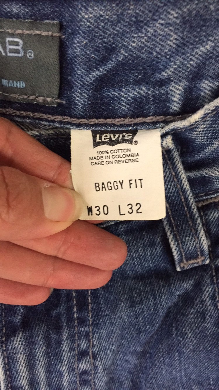 90s Vintage Levis Silver Tab Denim Jeans, 90s Baggy Levis Jeans, 90s High Waisted Mom Jeans