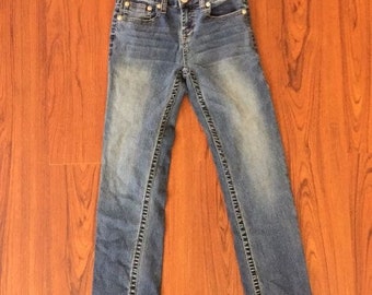 True Religion Straight Fit Blue Wash Denim Jeans