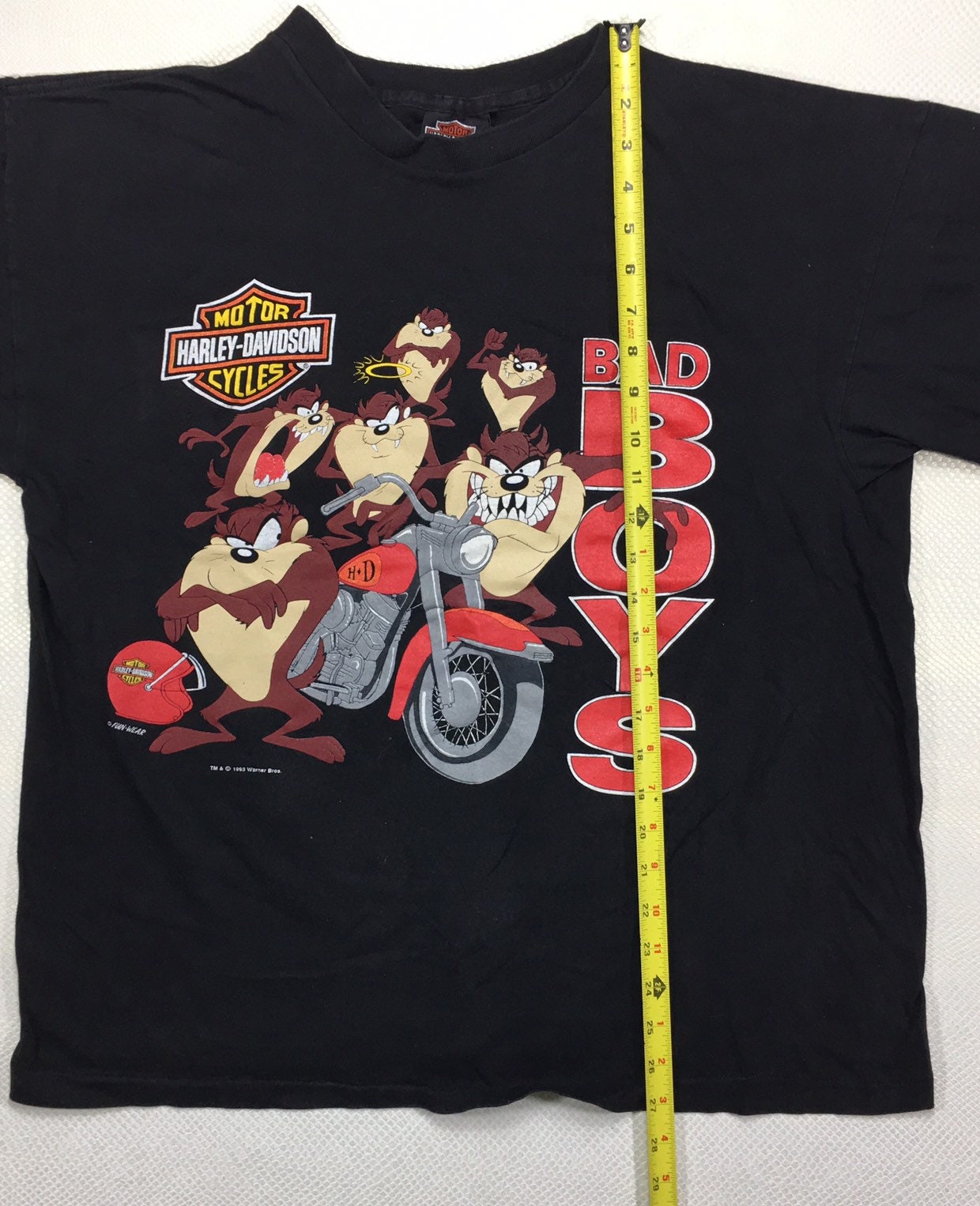 【90s】Harley Davidson\"Warner Bros\"ロンT USA 90'S HARLEY-DAVIDSON × WARNER BROS MOCK-NECK L/S T-SHIRTS