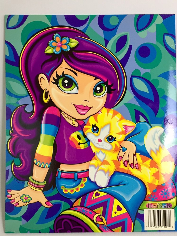 NEW Early 2000s Vintage Lisa Frank Rainbow Groovy Candy Girl with