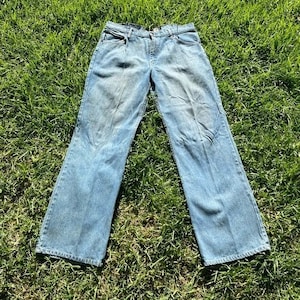 Y2k Steve and Barry’s Denim Wide Leg Baggy Relaxed Fit Jeans 35x32 Factory Wash