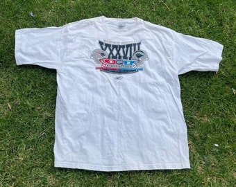 Y2K Vintage Tom Brady New England Patriots Super Bowl XXXVIII Shirt XXL Panthers