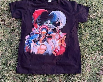 Marvel vs Capcom Character Shirt Animation Cartoon Video Game Shirt Large RARE