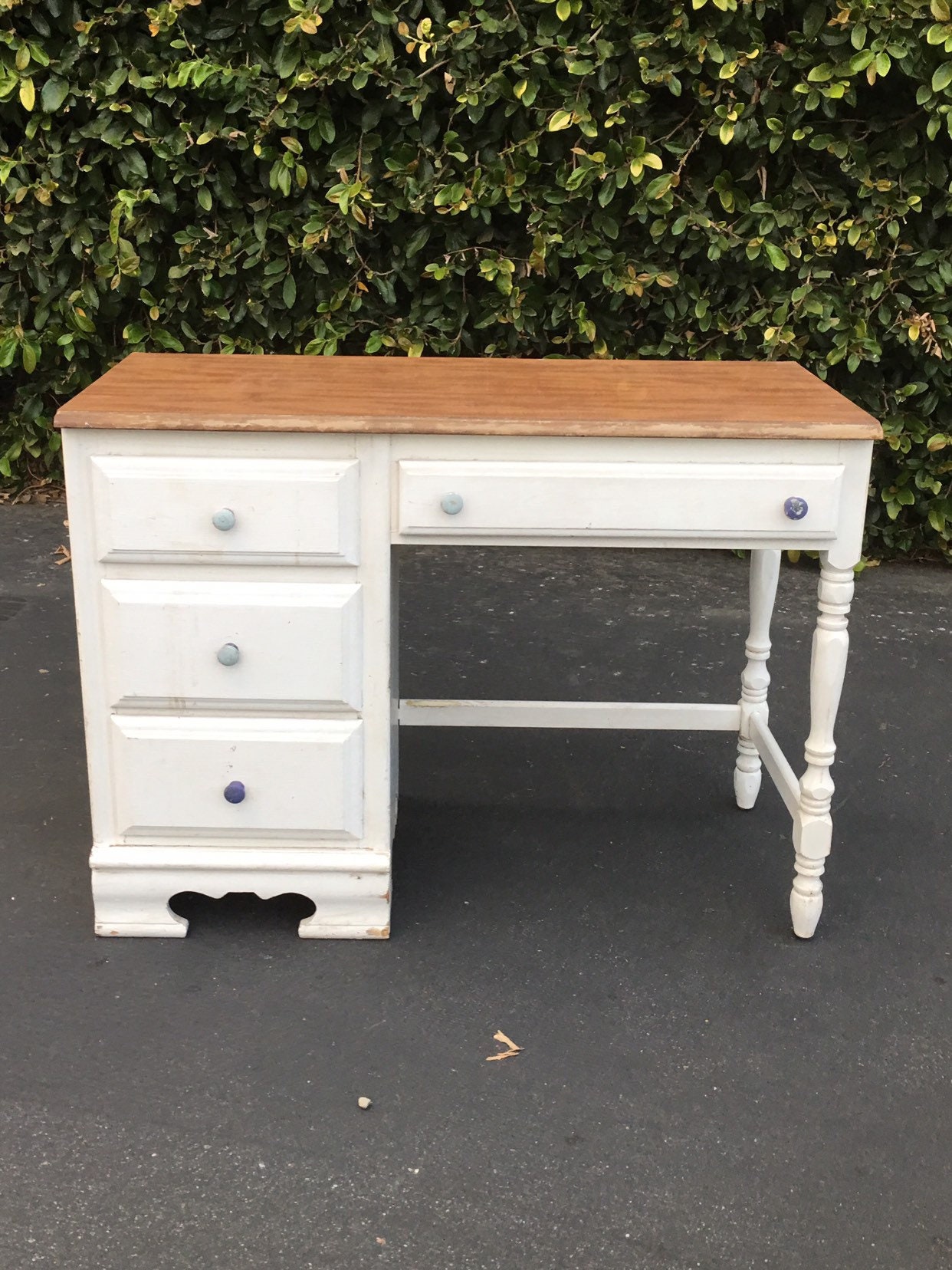 Vintage Bassett Desk, Vintage Project Desk, Farmhouse Desk, Shabby Chic