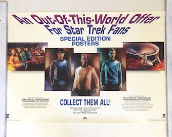 Vintage Star Trek USPS promotional poster collector posters advertisement