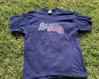 Vintage 1997 Atlanta Braves Pro Player Big Logo Font Shirt XXL Oversized