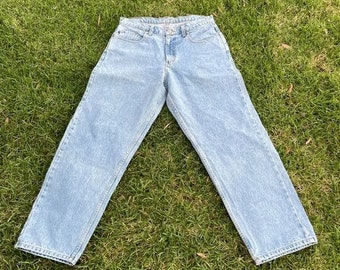 Vintage 90s Y2K Ralph Lauren Wide Leg Denim Jeans 34x28