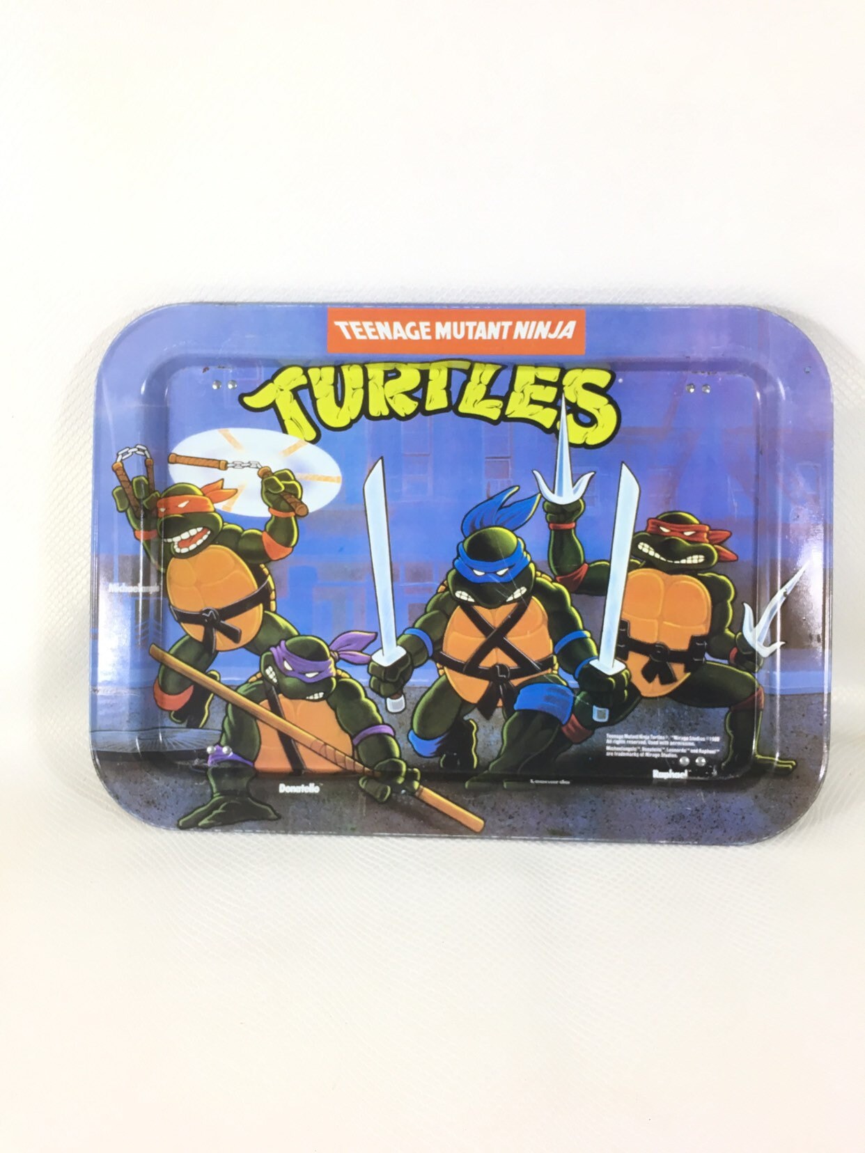 Mirage 1988 Teenage Mutant Ninja Turtles Dinner Folding Tv Tray Rolling Tray 420 Rolling Tray