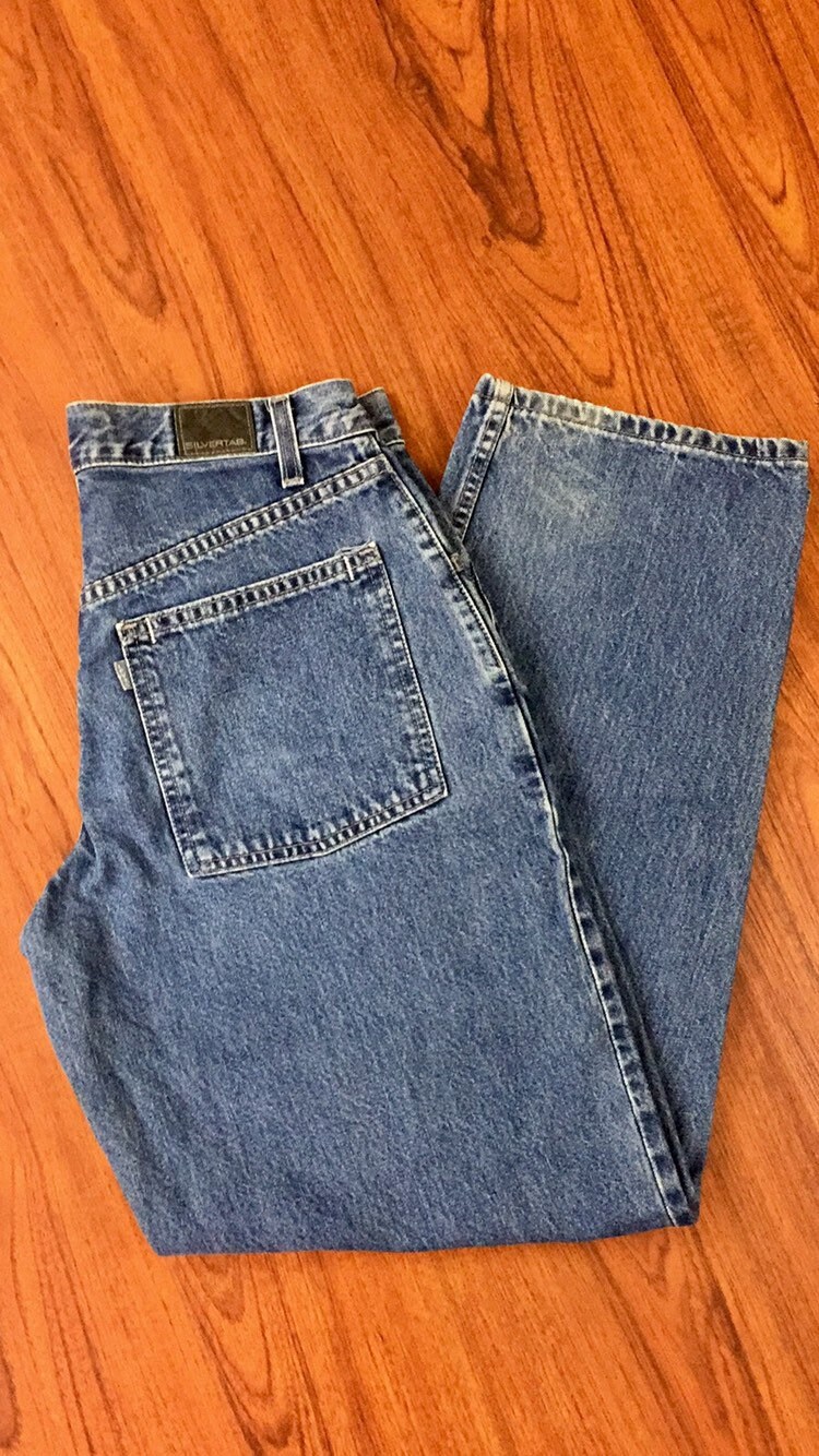 90s Vintage Levis Silver Tab Denim Jeans, 90s Baggy Levis Jeans, 90s ...