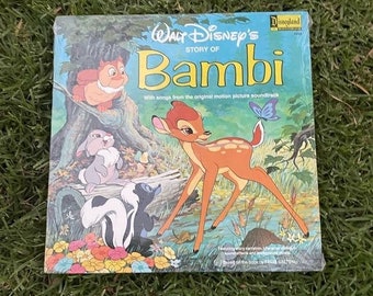 Walt Disney Bambi Album Record Vinyl Near Mint condition