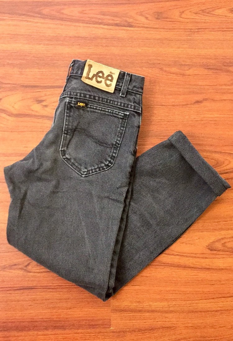 lee mom jeans black