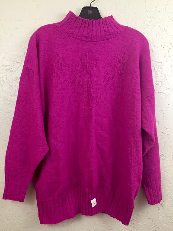 magenta sweater